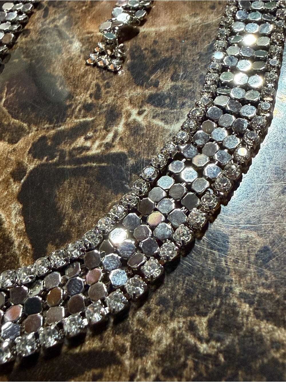 Mesh Choker Necklace and Earrings Set - Picture 7 of 9